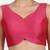 Rani pink banglori silk sleeveless readymade saree blouse