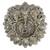 Pretty White Metal God Ganesha Silver Dia Idol 128