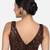 Black cotton sequin & thread work v-neck sleeveless saree blouse