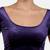 Velvet purple short sleeves princess cut stretchable readymade saree blouse
