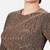 Copper tissue high neck full sleeves readymade blouse