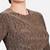 Copper tissue high neck full sleeves readymade blouse