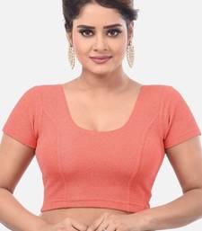 Gajri spandex short sleeves stretchable readymade saree blouse