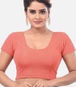 Gajri spandex short sleeves stretchable readymade saree blouse