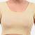 Gold spandex short sleeves stretchable readymade saree blouse
