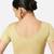 Gold short sleeves spandex princess cut stretchable readymade saree blouse