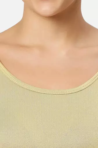 Gold short sleeves spandex princess cut stretchable readymade saree blouse