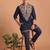  lachka fabric embroidery work kurta set for men