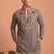Premium lachka fabric embroidery work kurta set for men