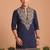  lachka fabric embroidery work kurta set for men