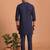  lachka fabric embroidery work kurta set for men