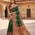 Green pashmina paithani silk saree with beautifully multicolor border and pallu