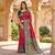 Pink pashmina paithani silk saree with beautifully multicolor border and pallu