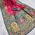 Pink pashmina paithani silk saree with beautifully multicolor border and pallu