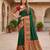 Green pashmina paithani silk saree with beautifully multicolor border and pallu