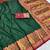 Green pashmina paithani silk saree with beautifully multicolor border and pallu