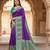 Purple pashmina paithani silk saree with beautifully multicolor border and pallu
