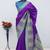 Purple pashmina paithani silk saree with beautifully multicolor border and pallu
