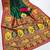 Green pashmina paithani silk saree with beautifully multicolor border and pallu