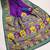 Purple pashmina paithani silk saree with beautifully multicolor border and pallu