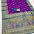 Purple pashmina paithani silk saree with beautifully multicolor border and pallu