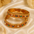 Gold Plated Navratna Stone Bangles