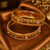 Gold Plated Navratna Stone Bangles