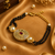 Floral ruby heritage mangalsutra bracelet