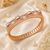 Rose royale american diamond bracelet