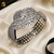 Rhodium Finish Celestial Bloom American Diamond Bracelet