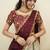 South Indian Style Half Saree With Embroidery Work Blouse & Dupatta for Women