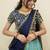 South Indian Style Half Saree With Embroidery Work Blouse & Dupatta for Women