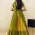 South Indian Style Half Saree With Embroidery Work Blouse & Dupatta for Women