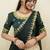 South Indian Style Half Saree With Embroidery Work Blouse & Dupatta for Women