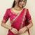 South Indian Style Half Saree With Embroidery Work Blouse & Dupatta for Women