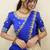 South Indian Style Half Saree With Embroidery Work Blouse & Dupatta for Women