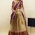 South Indian Style Half Saree With Embroidery Work Blouse & Dupatta for Women