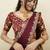 South Indian Style Half Saree With Embroidery Work Blouse & Dupatta for Women