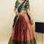 South Indian Style Half Saree With Embroidery Work Blouse & Dupatta for Women