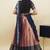 South Indian Style Half Saree With Embroidery Work Blouse & Dupatta for Women