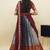 South Indian Style Half Saree With Embroidery Work Blouse & Dupatta for Women