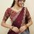 South Indian Style Half Saree With Embroidery Work Blouse & Dupatta for Women