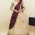 South Indian Style Half Saree With Blouse & Dupatta for Women