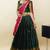 South Indian Style Half Saree With Blouse & Dupatta for Women