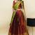 South Indian Style Half Saree With Blouse & Dupatta for Women