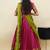 South Indian Style Half Saree With Blouse & Dupatta for Women