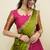 South Indian Style Half Saree With Blouse & Dupatta for Women