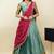 South Indian Style Half Saree With Blouse & Dupatta for Women