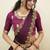 South Indian Style Half Saree With Embroidery Work Blouse & Dupatta for Women