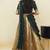 South Indian Style Half Saree With Beads & Hand Work Blouse & Dupatta for Women